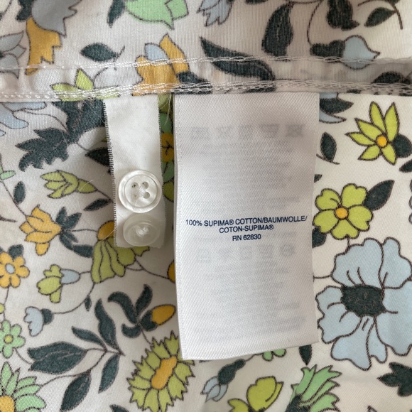 Lands’ End Floral Button Down Shirt - Picture 3 of 6